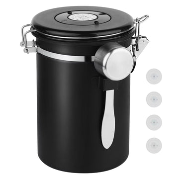 22oz Stainless Steel Airtight Coffee Canister with Date Tracker