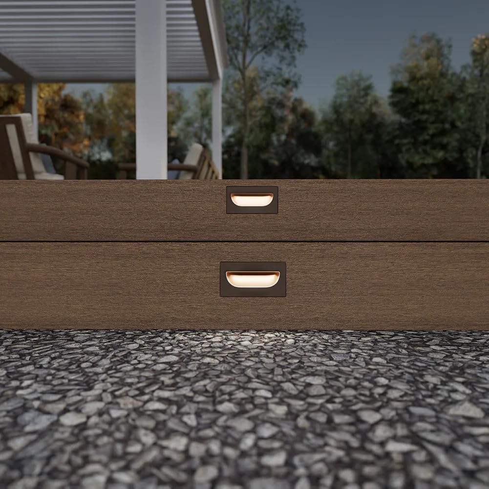 Recessed LED Stair Riser Light - Espresso