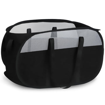 100L Collapsible Laundry Baskets, Tear Proof Pop Up Laundry Hamper with Dual Handles, Large Foldable Laundry Basket