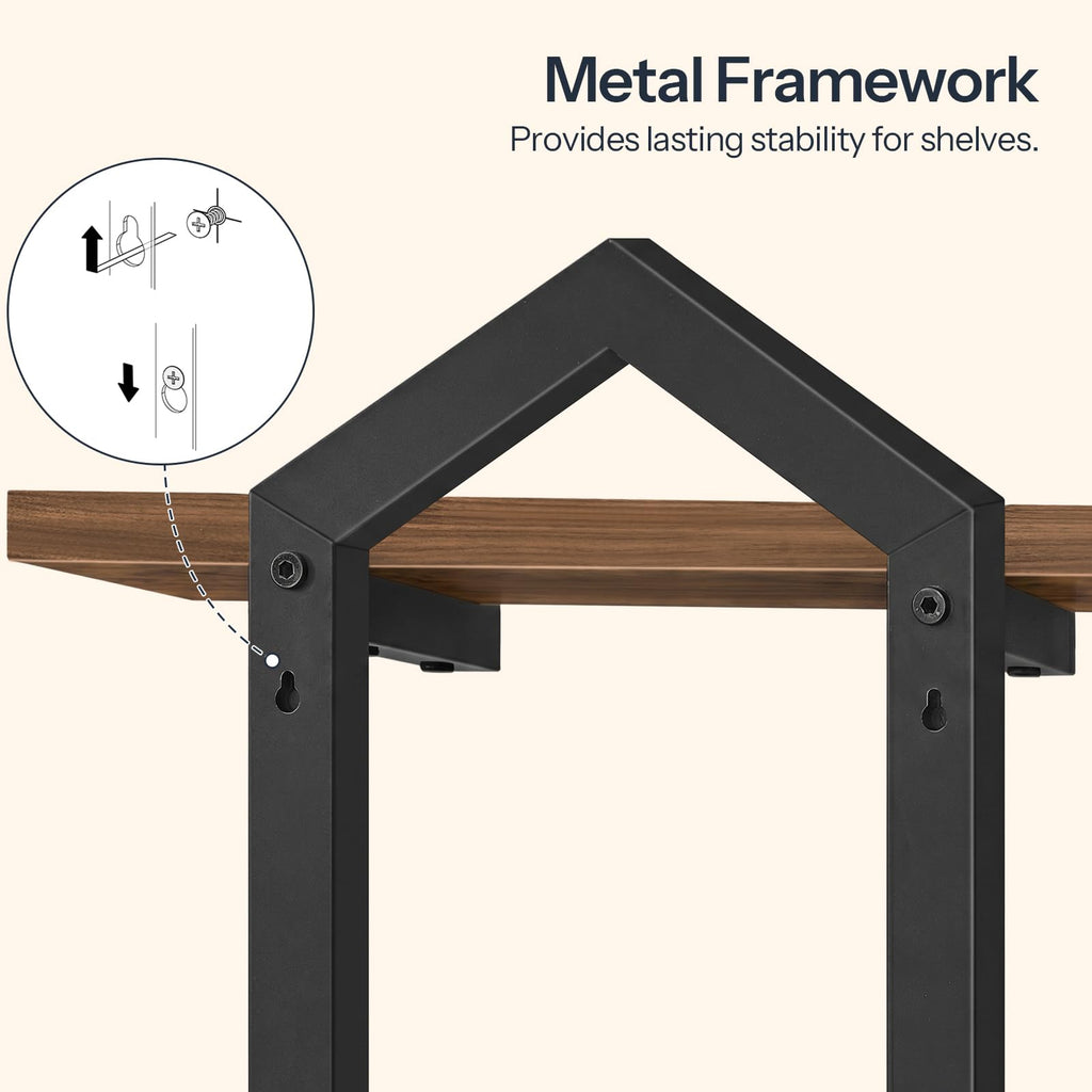 Floating Shelves for Wall, Set of 2 Wall Shelf, 15" Hanging Shelves