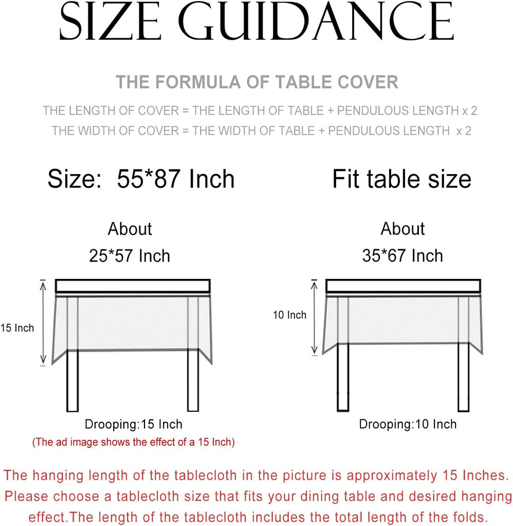 Designer Linen French Tablecloth for Rectangle Table,Fall Country Breathable Floral Tablecloths,Tabl