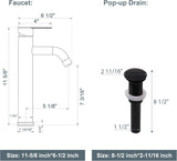 Bathroom Vessel Sink Tempered Glass Bowl Vessel Sink with Faucet and Pop-up Drain Combo Matte Black Countertop