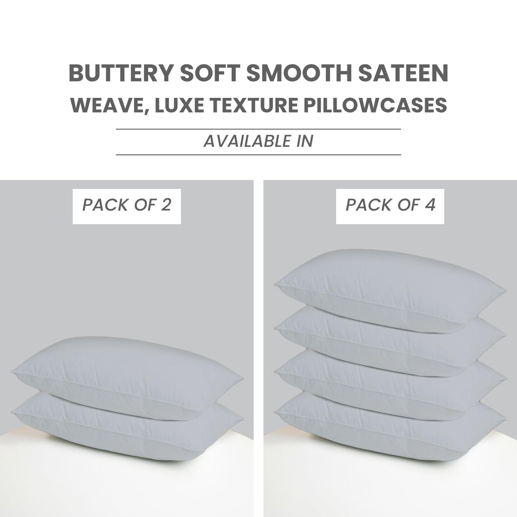 800 TC Egyptian Cotton Pillow Case King Size Pillowcases King Size Bed Luxury Hotel Quality Pillow Cover Set of 4