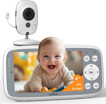 No WiFi Baby Monitor with 4" 720P IPS Screen with Camera and Audio