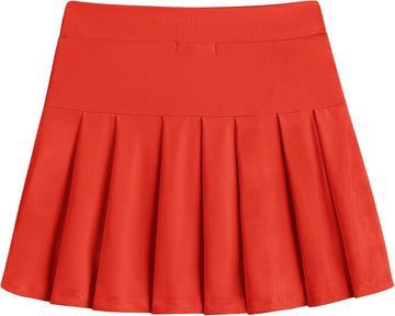 Girls Tennis Skirts with Pockets Kids Athletic Pleated Golf Skorts