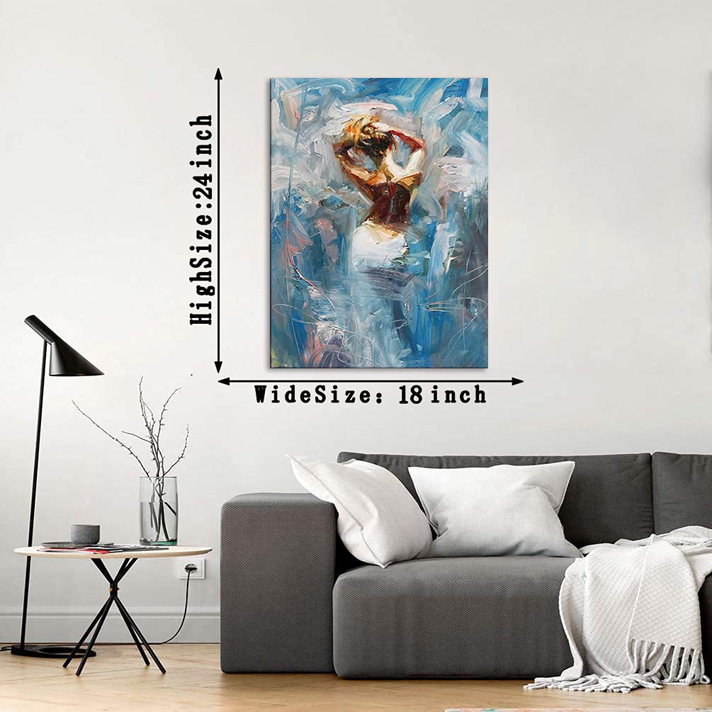 Modern Wall Decor Sexy Woman Body Canvas Prints Poster Abstract Ballet Woman Artwork Bedroom Bathroom Hotel Wall