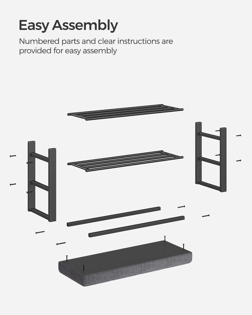 Shoe Bench, Storage Bench, Entryway Bench with Cushion