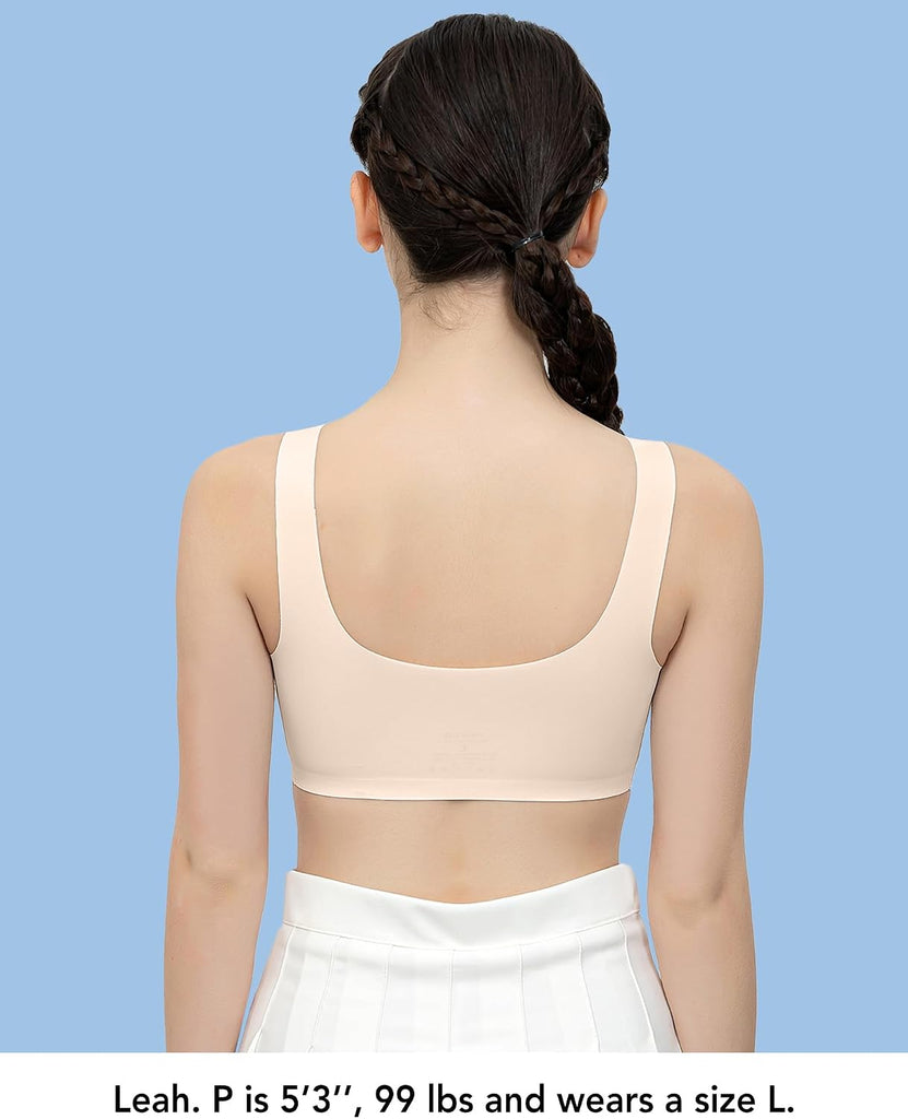 Seamless Training Bras for Girls, Soft Removable Padding