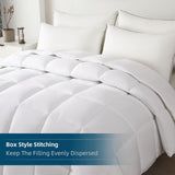 Soft Oversized King Comforter 120"x120" Marshmallow Lightweight Quilted Down Alternative All Season Mellow Sleep 8