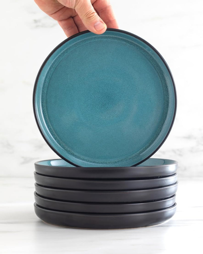 32 Piece Dinnerware Sets for 8 - Modern Style Stoneware Dinnerware Set