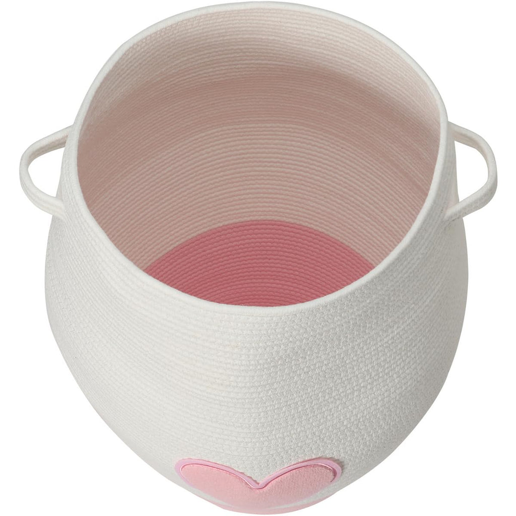 26"x20" Extra Large Tall Woven Blanket Basket with Lid, Round Cotton Rope Laundry Basket, Freestanding Storage Bin