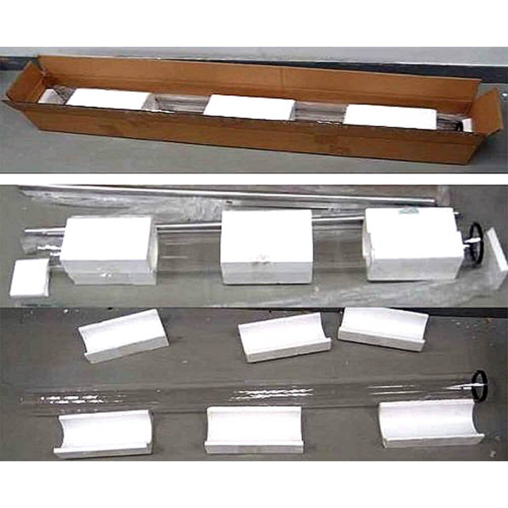 Replacement Glass Tube Heater BFC-A-SS, 4" Diam Clear BFC-A-SS-Tube-4