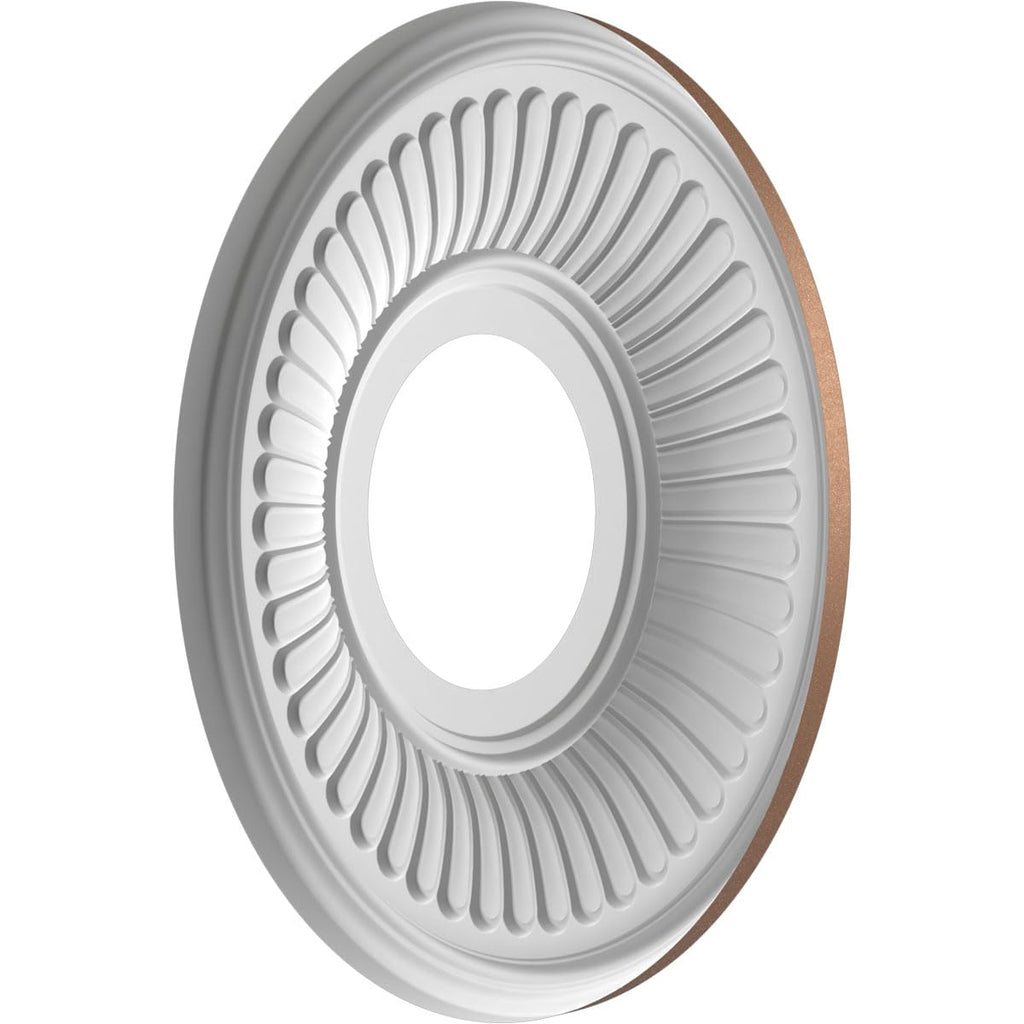 10"OD x 3 1/2"ID x 3/4"P Berkshire Thermoformed PVC Ceiling Medallion (Fits Canopies up to 4 1/2"), Aged Copper