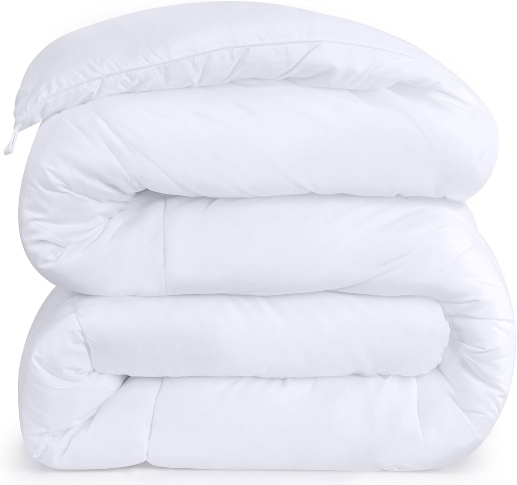 Comforters King, All Season Duvet Insert, Down Alternative Box Stitched Bed Comforter with Corner Tabs