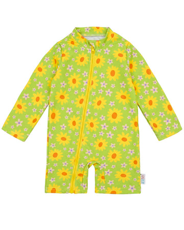 Baby Boys' One Piece Swimsuit,Toddler Infant Zipper Rash Guard, Long Sleeve UPF 50+ Sun Protection Bathing Suit