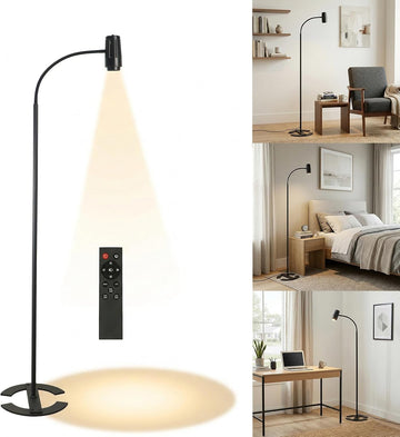 Reading Floor lamp Over Chair Gooseneck Standing Spotlight Light