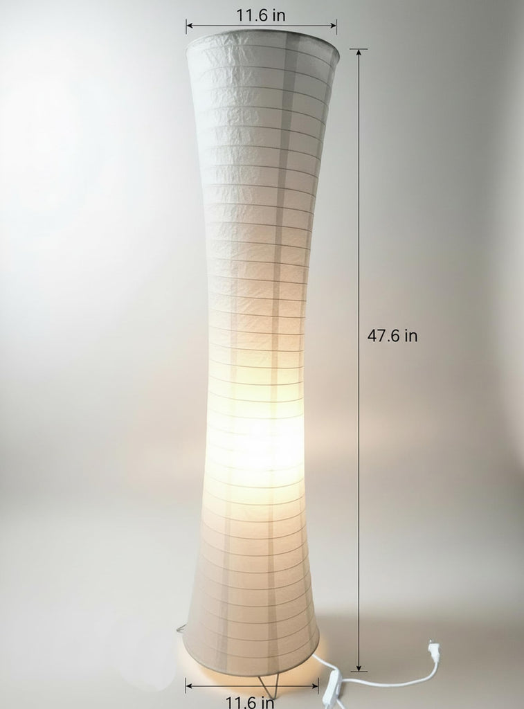 47.6-inch Japanese Paper Floor Lamp
