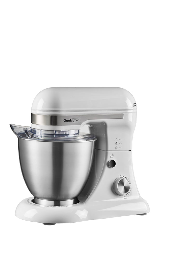 Electric Stand Mixer, 4.8QT 12 Speeds Tilt-head Food Mixer with Dough Hook, Whisk, Beater, Bowl, Rotary Knob Kitchen