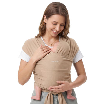 Baby Wrap Carrier, Easy-On Piece Design, Newborn to 33 lb