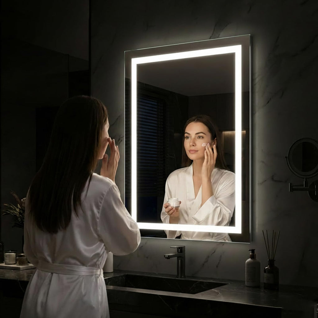 28"x 36" LED Bathroom Mirror with Lights, Backlit & Front Lit Vanity Mirror