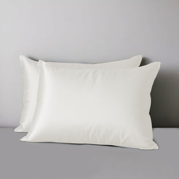 Bamboo Rayon Silk King Pillowcases Set of 2 - Ivory