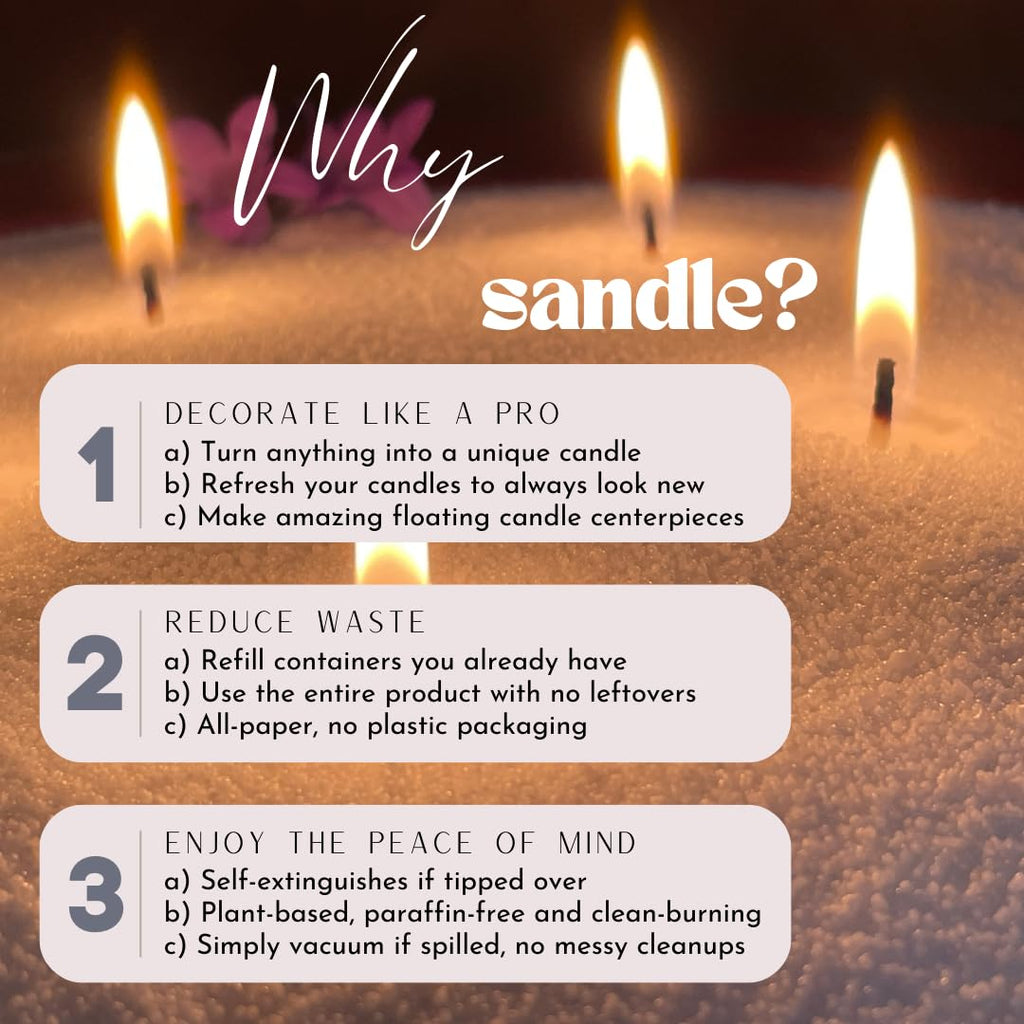 Sandle Pearled Candle 10Oz 2 Pack, Vanilla Scented