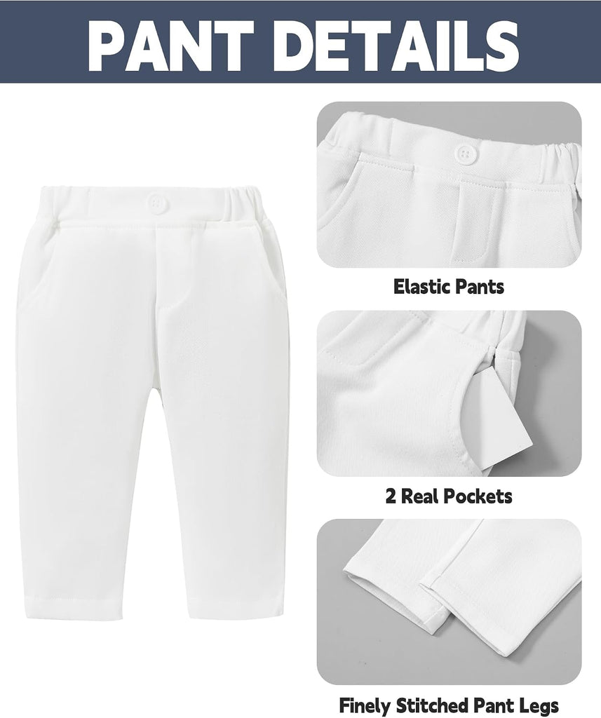 Baby Boy Baptism Outfit Suit Set Formal Infant Tuxedo