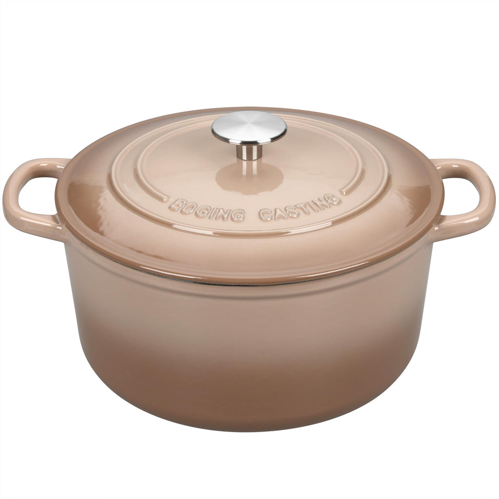 Enameled Cast Iron Dutch Oven with Sourdough Bread Baking Kit, Bread Dutch Oven with Lid, Includes Proofing Basket &