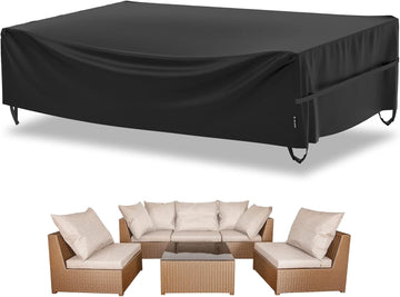 Patio Furniture Cover Waterproof Outdoor Sectional Sofa Set Covers, All Weather Oxford Tear-Resistant Rectangular