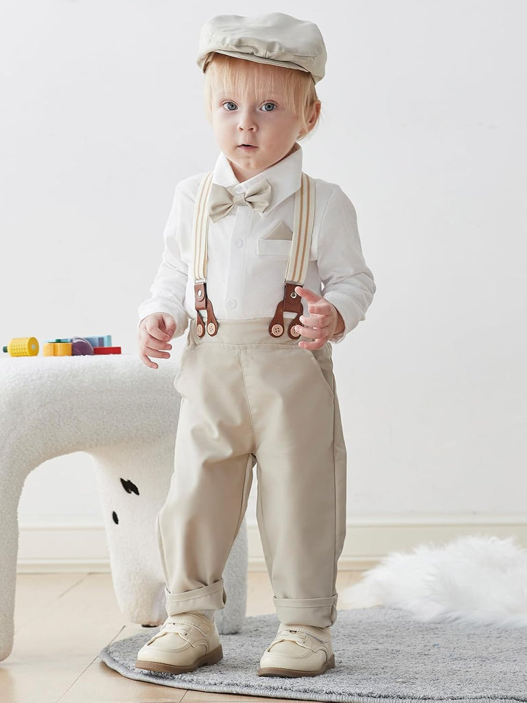Baby Boy Suit Set Infant Formal Outfit Tuxedo