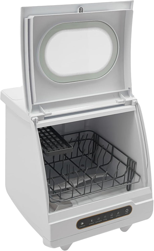 Countertop Dishwasher, 800W 110V Mini Dishwasher Low Noise Portable Dish Washer With 5intelligent Wa