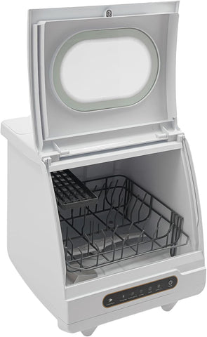 Countertop Dishwasher, 800W 110V Mini Dishwasher Low Noise Portable Dish Washer With 5intelligent Wa