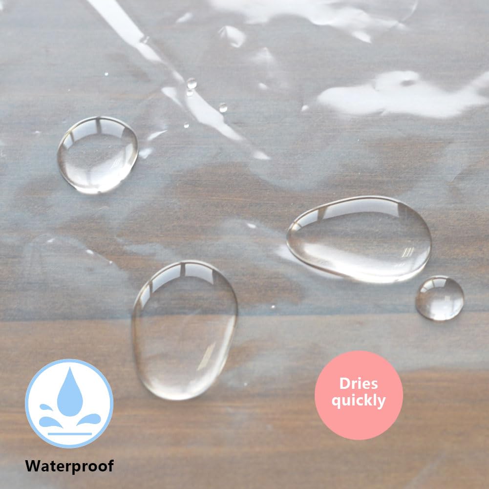 No-Hook Clear 36x84 Shower Curtain Liner Weights, for Shower Stalls