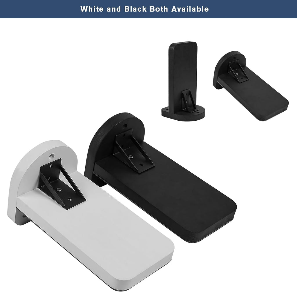 Set of 3 Black Cat Wall Climbing Steps, Wall Mount Floating Shelves