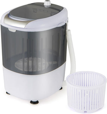 GX24977-PE, Mini Washer and Spinner Combo, 5.5lbs, Semi-automatic Compact Laundry Apartment Dorm RV Portable Washing