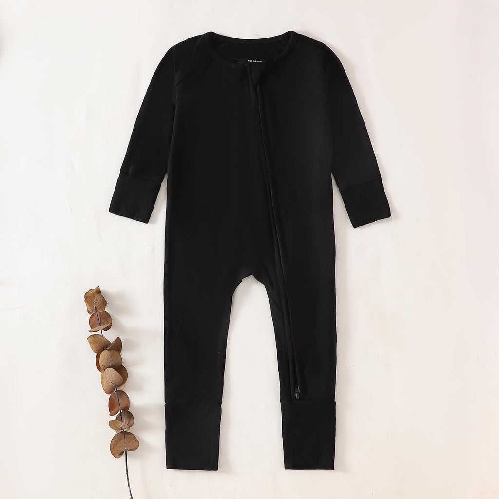 Rayon from Bamboo Baby Pajamas Boy 2pack Baseball Football Infant 2 Way Zipper Pjs Romper Footless Sleeper