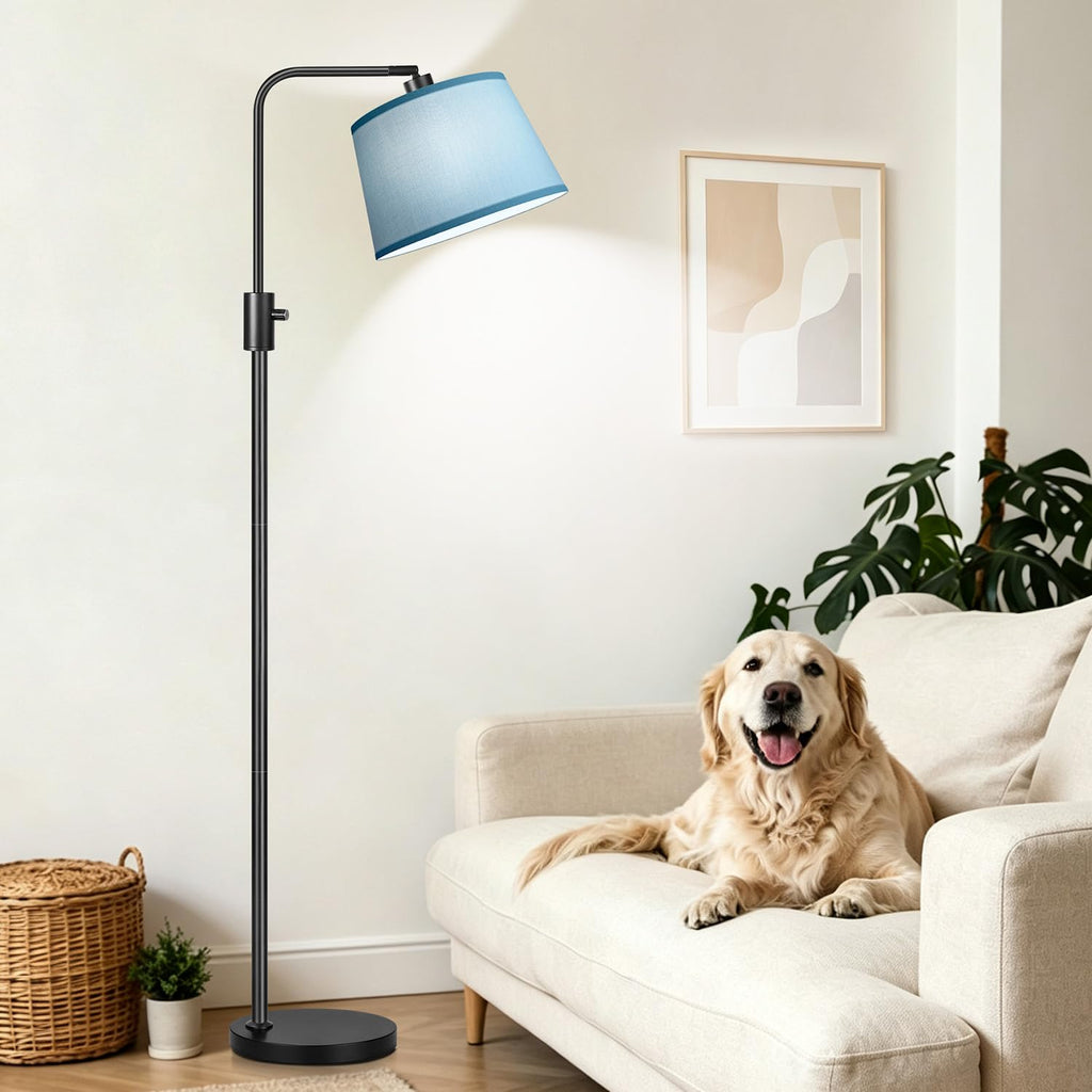 Upgraded: Dimmable Black Floor Lamp, 1000 Lumens LED Edison Bulb Included, Arc Black Floor Lamps Modern Standing Lamp