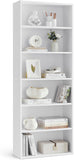 Bookshelf, 6-Tier Bookcase, Book Shelf, Open Storage Shelf, 9.4 x 23.6 x 63.3 Inches, Dinning Room