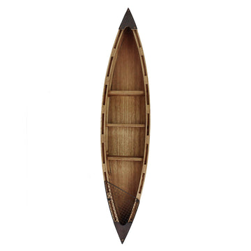 Solid Wood Hanging Boat Shelf Nautical Wall Decor Beach Themed Bookcase