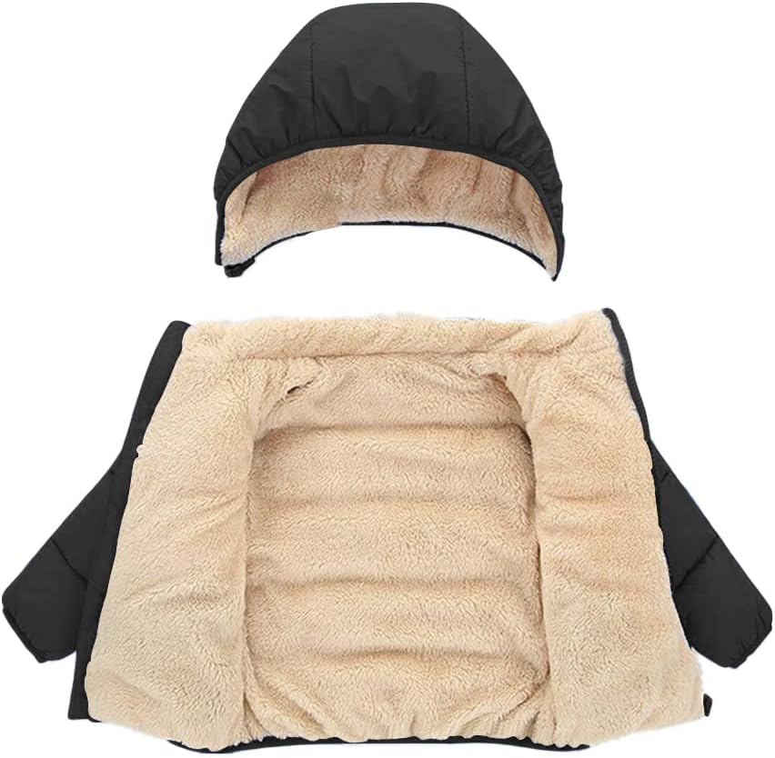 Toddler Boys' Girls' Winter Coat - Baby Kid Hooded Puffer Jacket
