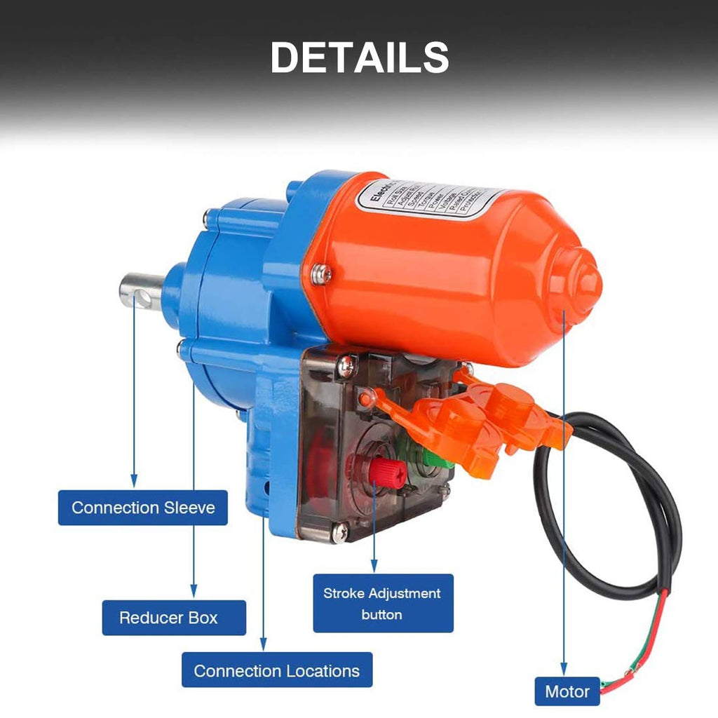 Greenhouse Film Roll Up Side Motor + Precise Bearing Climber for Greenhouse Ventilation, 24V Automatic Venting