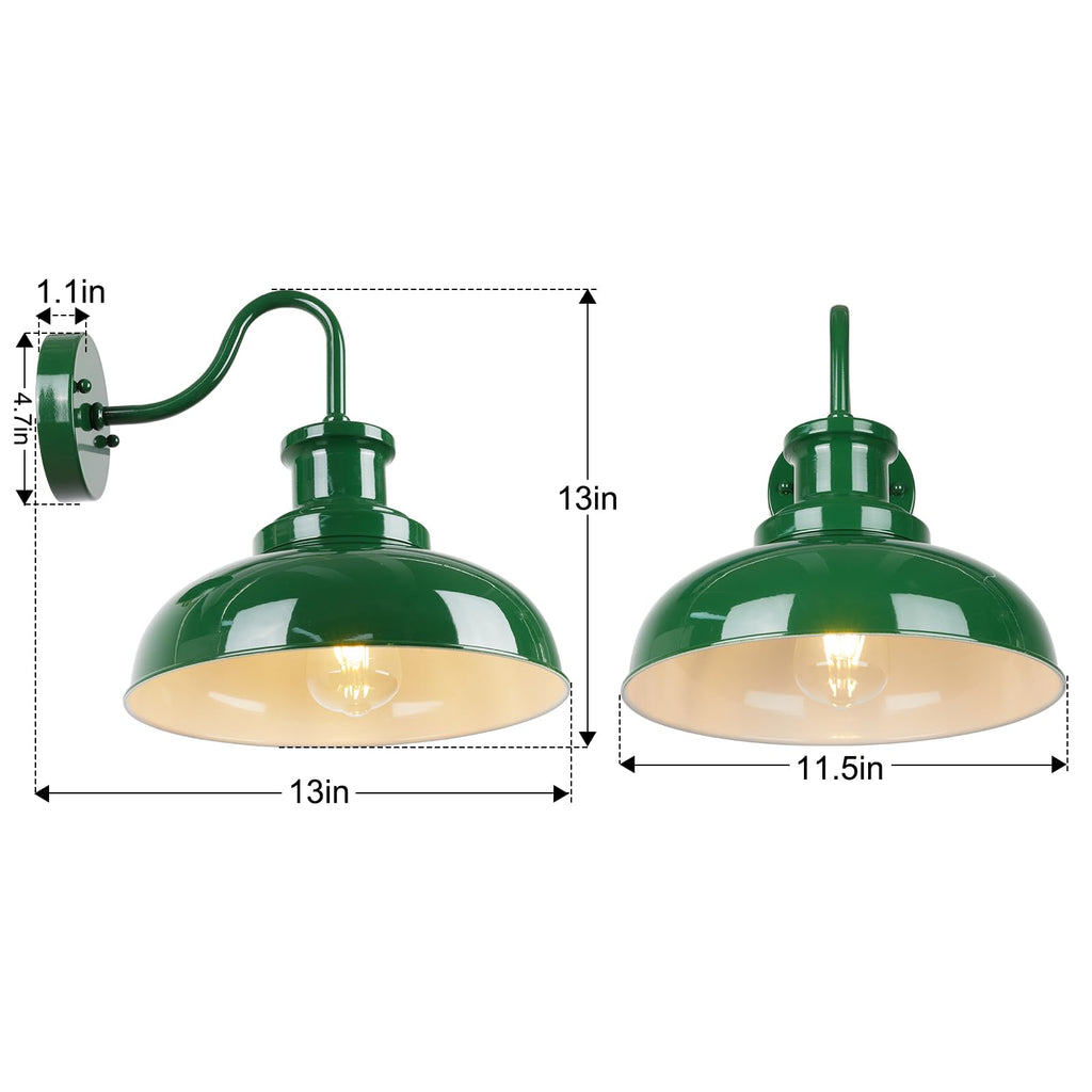 Outdoor Barn Lights - Rustic Farmhouse Exterior Mount Lights, Vintage Indoor/Outdoor Wall Lighting Fixtures