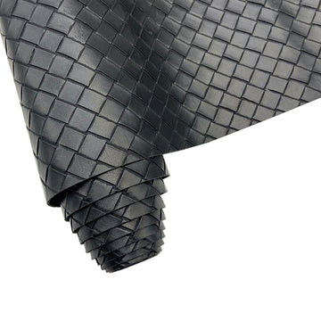 12"x54"Weave Faux Leather Fabric, Embossed Braided Faux Leather Roll for Crafts DIY and Upholstery Pleather Sheets