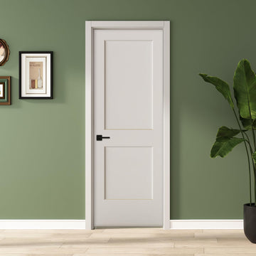28x80 in 2-Panel White Primed Interior Door Panel