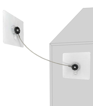 10 inches Stainless Steel Furniture Straps for Baby Proofing, No-Drill Furniture Anchors Earthquake Straps, Prevent