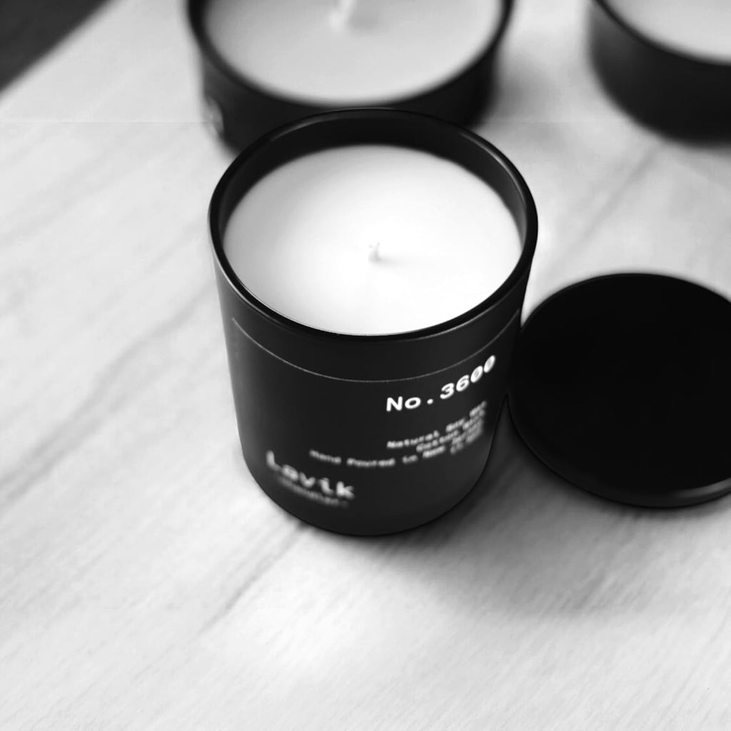 Luxury 11.50oz Scented Candle with grounding Base Notes of Birch, Cedarwood, Musk, Oakmoss, and Patchouli. Natural - Set of 115