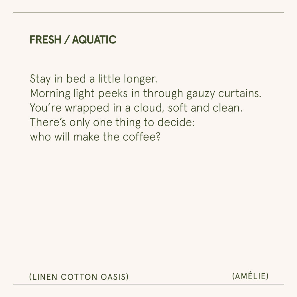 Linen Cotton Oasis Scented Candles, 7 oz Natural Soy