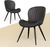 Nalupatio Dining Chairs Set of 2, Modern Dining Room Chairs Comfy Backrest Thick Upholstered Kitchen Chairs 19IN