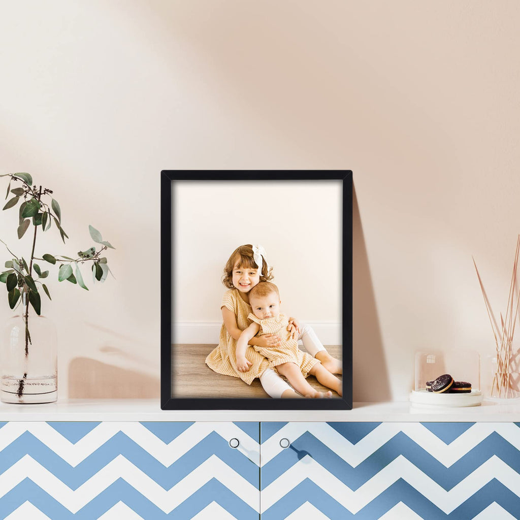 Black 8x10 Picture Frame Set of 18, Multi Photo Frames 8 by 10 Bulk for Wall Hanging or Tabletop Display