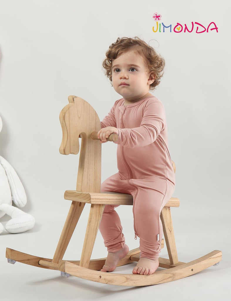 Zip-up Baby Footless Pajamas 4Packs